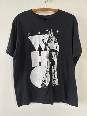 Black Graphic Short-Sleeve Band Tee - The Who Style